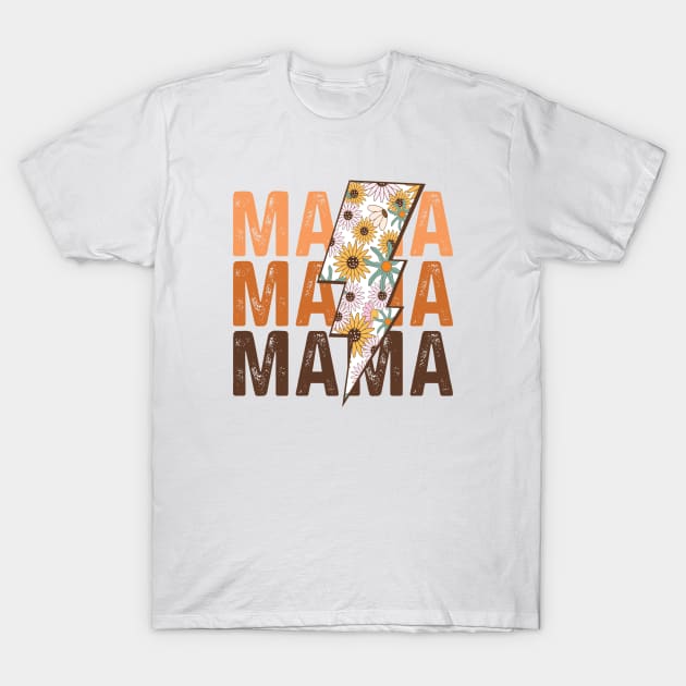 Mama Flash Floral T-Shirt by skstring